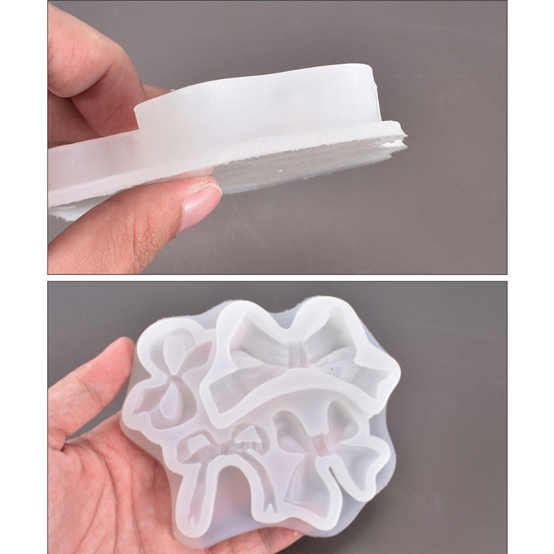 Khuôn Silicone Làm Mặt Dây Chuyền Hình Nơ Xinh Xắn