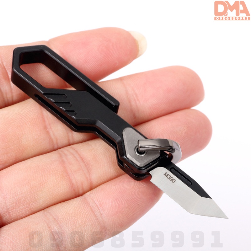 Phụ kiện dã ngoại,dụng cụ phượt dao EDC Titanium (M390) vuông