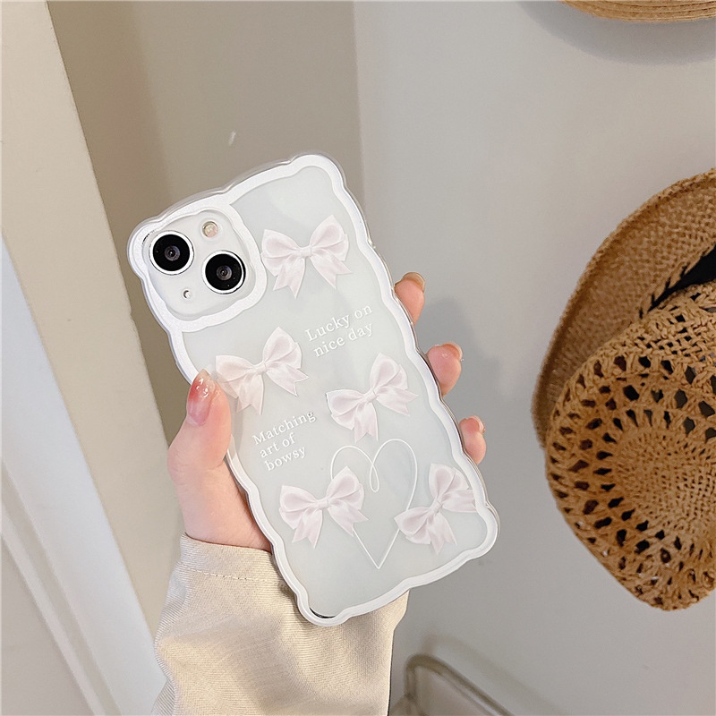 Ốp lưng iphone trong lượn sóng nơ trắng 6/6plus/7/7plus/8/8plus/xs/11/12/13/pro/max/plus/promax-Sale Hot B3-6