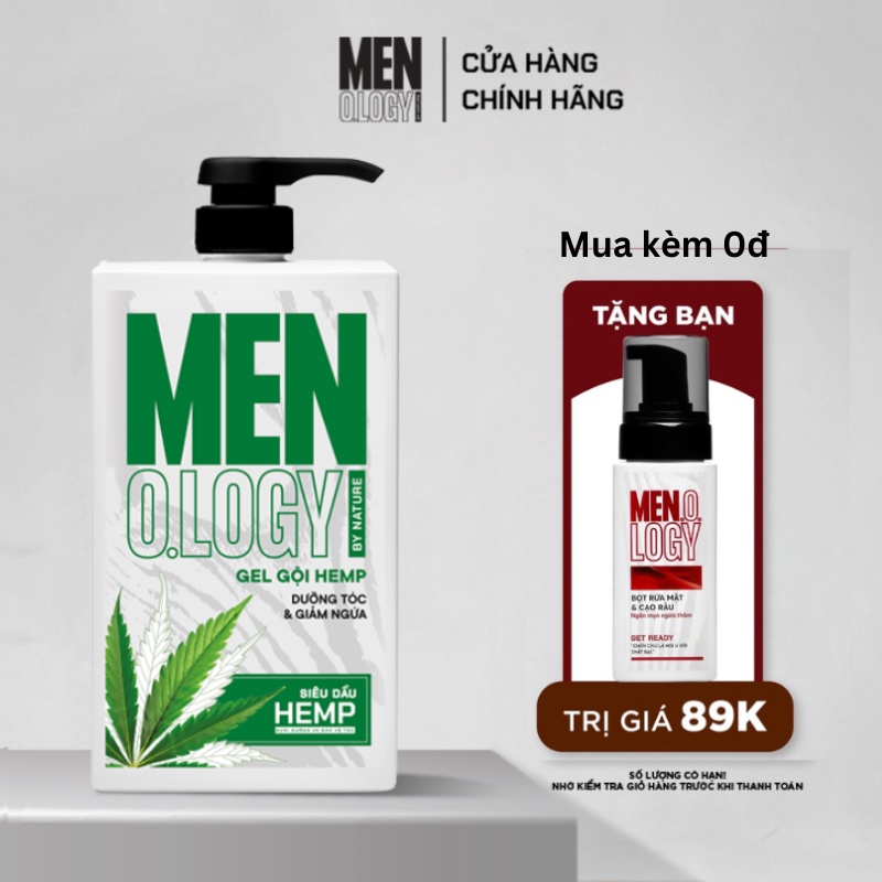 Gel Gội Đầu Hemp Dưỡng Tóc & Giảm Ngứa Menology 350ml/ 630ml