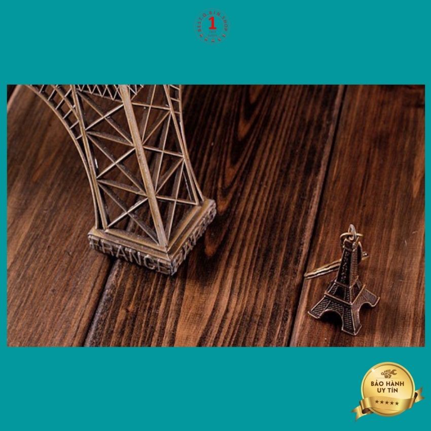 Mô hình tháp eiffel chiều cao 48cm trang trí decor chât liệu kim loại cứng chống gỉ có thể tháo rời  dùng làm quà tặng
