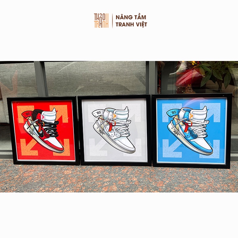 Tranh Hypebeast - Nike Art, 30x30, 40x40 - Siêu HOT 2022 - Độc Lạ, Trang Trí Phòng Hypebeast, Sneakerhead