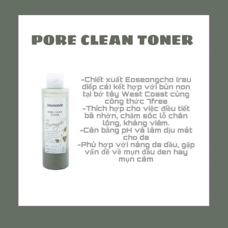 Toner Rau Diếp Cá MAMONDE Se Khít Lỗ Chân Lông - 250ml | BigBuy360 - bigbuy360.vn