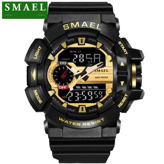 Đồng hồ nam SMAEL 1436 Dây cao su, đồng hồ điện tử