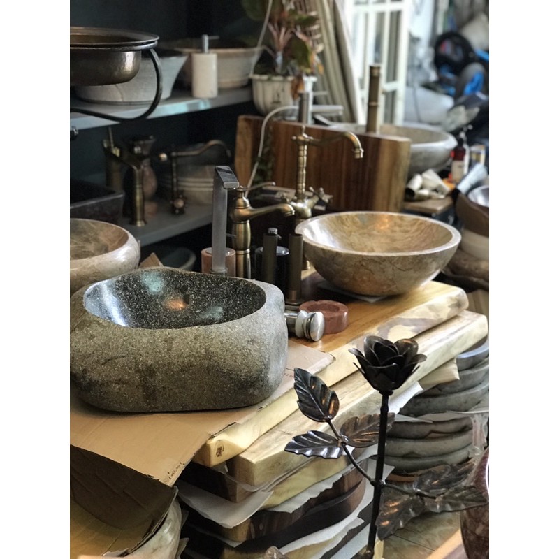 Lavabo đá Vân gỗ tự nhiên | BigBuy360 - bigbuy360.vn