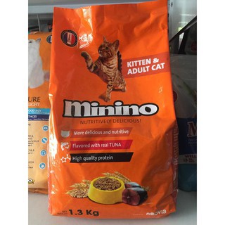 THỨC ĂN HẠT CHO MÈO MININO GÓI 1,3KG