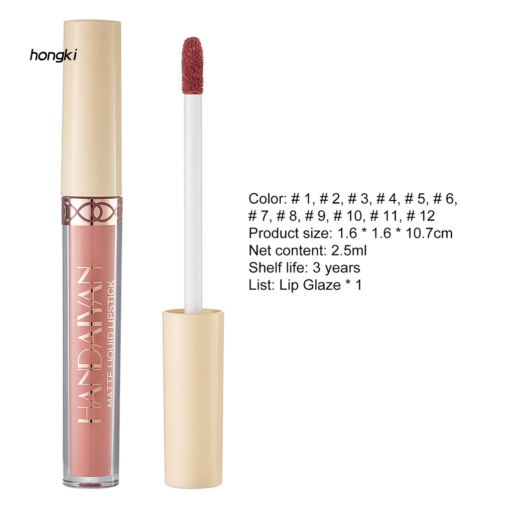 [Hàng mới về] Son bóng dạng lỏng 2.5ml không phai màu dành cho nữ