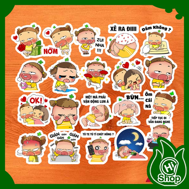 [Bộ 40 Sticker] Hình Dán Sticker Quỳnh Aka | Dán Nón Bảo Hiểm, Điện Thoại, Laptop, Bình Nước