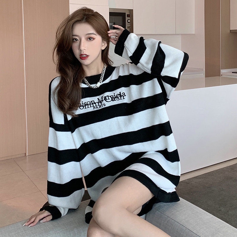 Áo len kẻ ngang hottrend