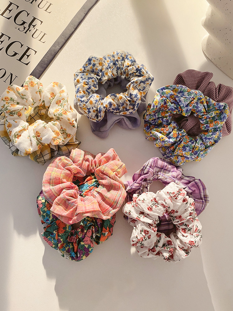 Dây Buộc Tóc Họa Tiết Hoa Thời Trang Nữ Tính