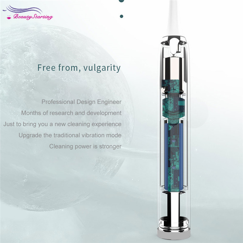 Bàn Chải Đánh Răng Điện Tử Tự Động Sonic Lông Siêu Mềm Kháng Nước