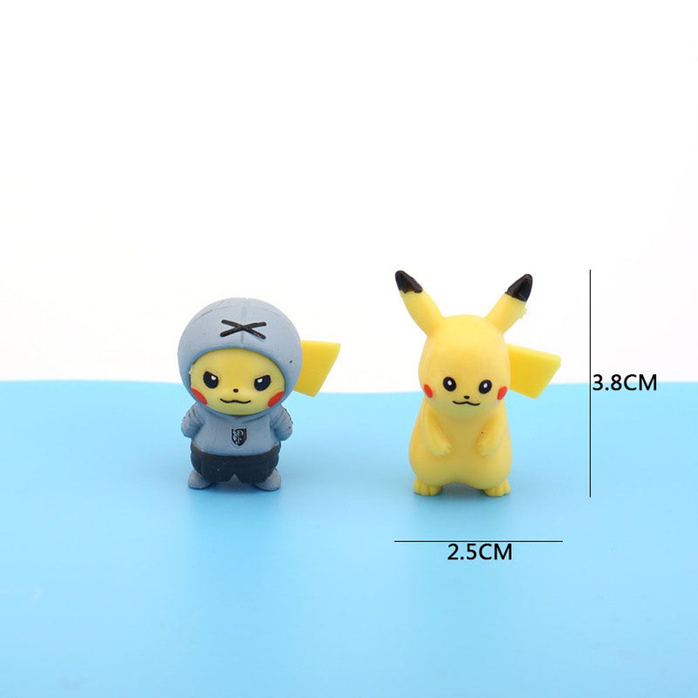 Set 10 mô hình Pikachu mini bằng PVC dễ thương trưng bày trang trí
