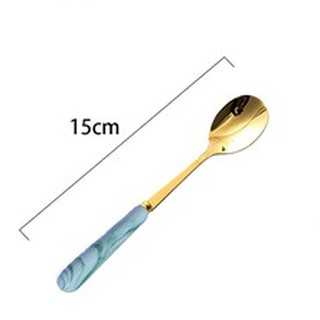 Thìa cafe sứ - nĩa tý sứ cao cấp | thìa nĩa inox cán sứ