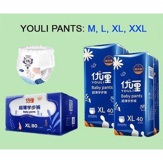 Tã,bỉm Quần và Dán Youli S108 , M92 , L84 , XL80 , XXL72 , XXXL68 , 4XL66