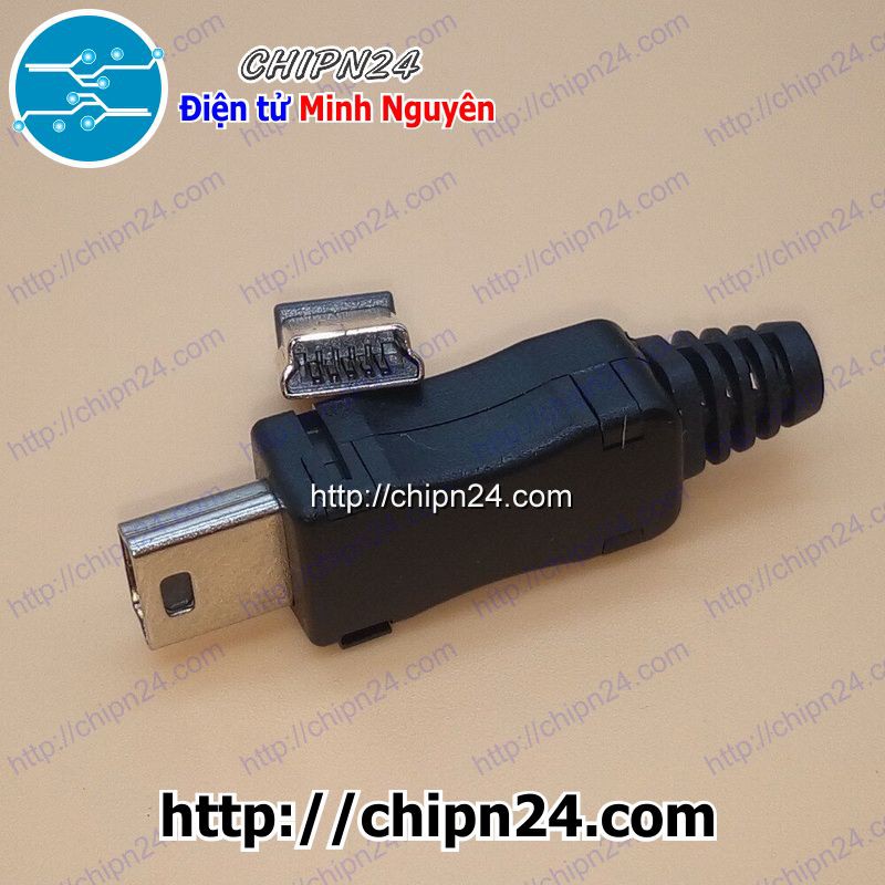 [2 CÁI] (LKC) Đầu+Vỏ nhựa Mini USB V1