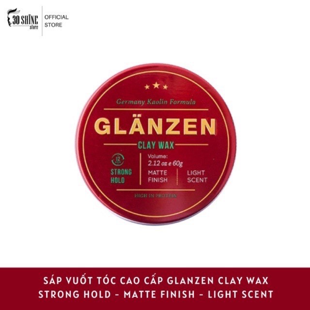 Sáp Vuốt Tóc Nam Glanzen Cao Cấp 60g