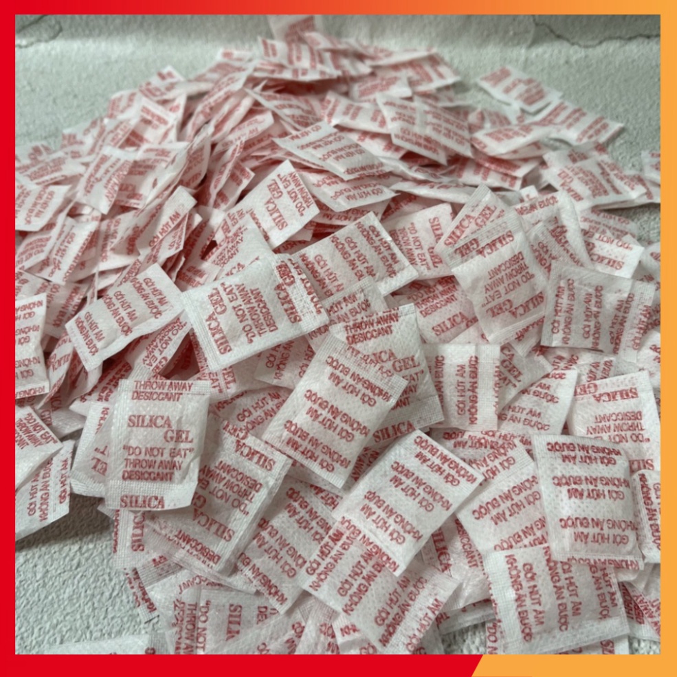 (lẻ) 01 Gói hút ẩm silica, giá thành rẻ,bảo quản giày dép, quần áo, đồ điện tử và không ảnh hưởng đến sản phẩm tiếp xúc