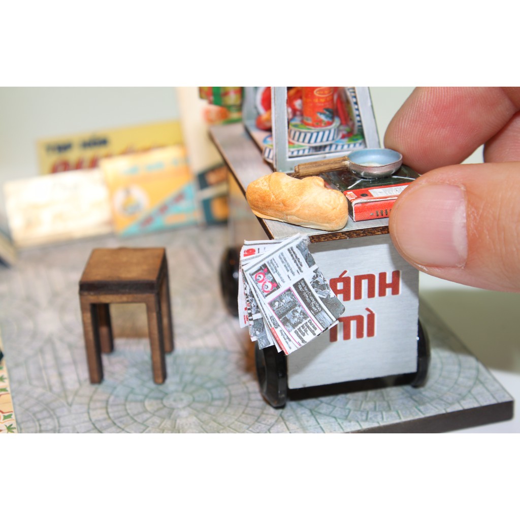 MÔ HÌNH SÀI GÒN THU NHỎ - XE BÁNH MỲ - AD02