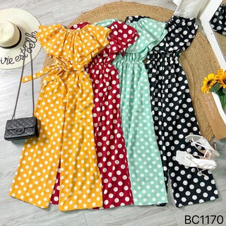 Jumpsuit chấm bi
