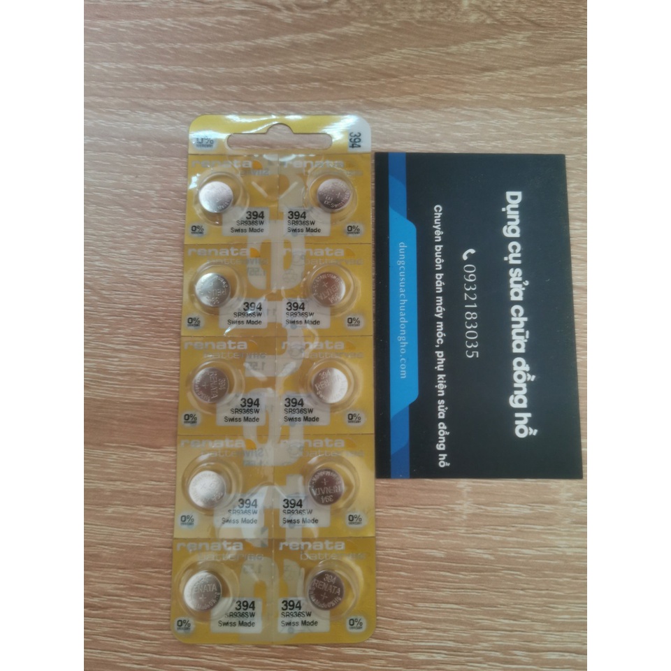 Pin đồng hồ Thụy Sĩ Renata 936 - 394 SR936SW  bảng nâng cấp