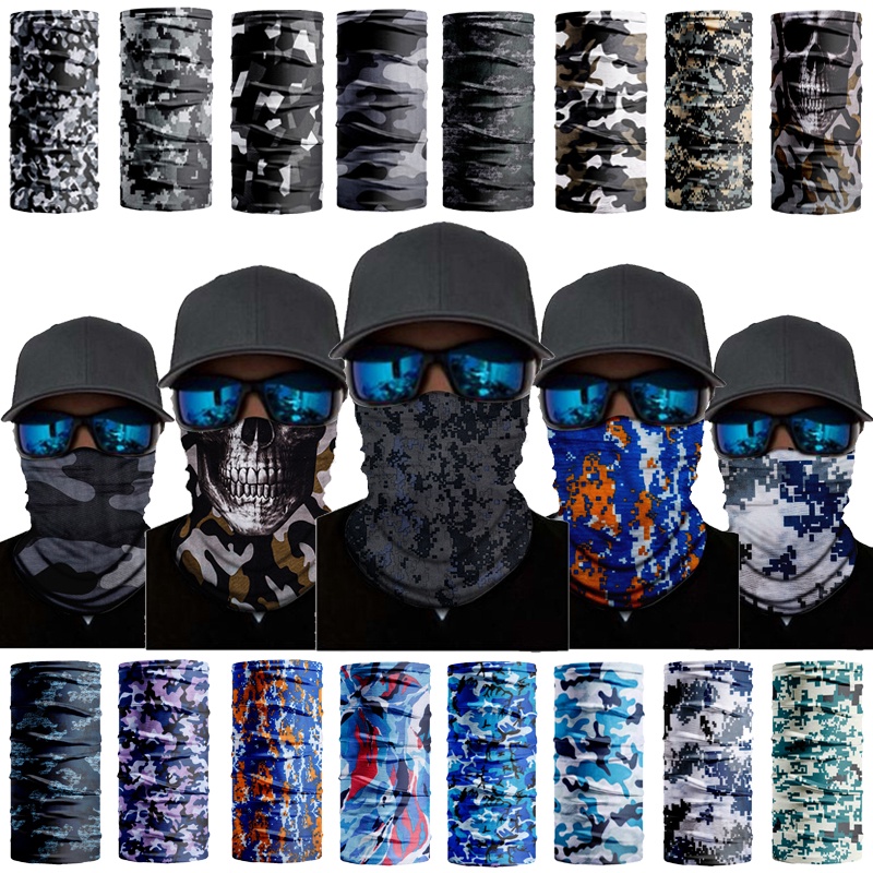 Khăn ống che nắng kín đáo đa năng có họa tiết rằn ri