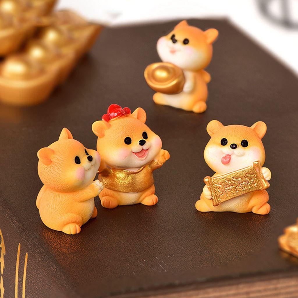 1 Đồ trang trí Chú Chó Hoạt Hình Mini Bằng Nhựa Resin Dễ Thương Dùng Trang Trí Tiểu Cảnh|Phụ Kiện Bóng Để Bàn Trang Trí