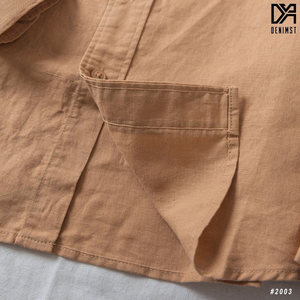 Áo sơ mi nam cổ bẻ dài tay DENIMST vải đũi thoáng mát,mềm mại, form regular fit 2003 | BigBuy360 - bigbuy360.vn