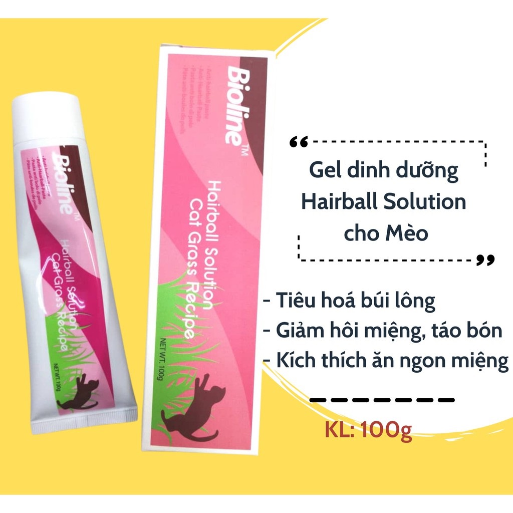 Gel Dinh Dưỡng Bioline 100g Chó Mèo Pet-1989