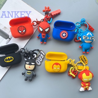 Ốp silicone cho hộp sạc tai nghe Airpods 3 2 1 Pro chống sốc chống thấm nước kèm móc với nhiều họa tiết tùy chọn