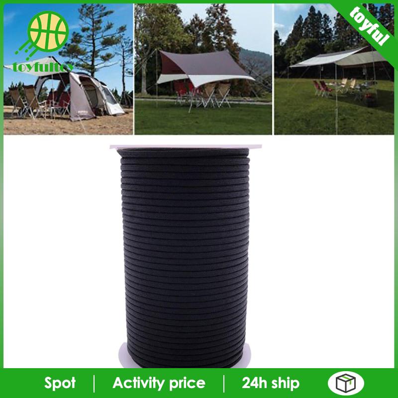 Cuộn Dây Dù 9 Sợi Dài 328Ft Màu Đen 550 Paracord