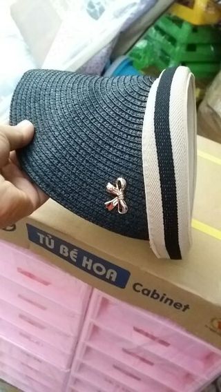 Mũ cói đi biển thời trang