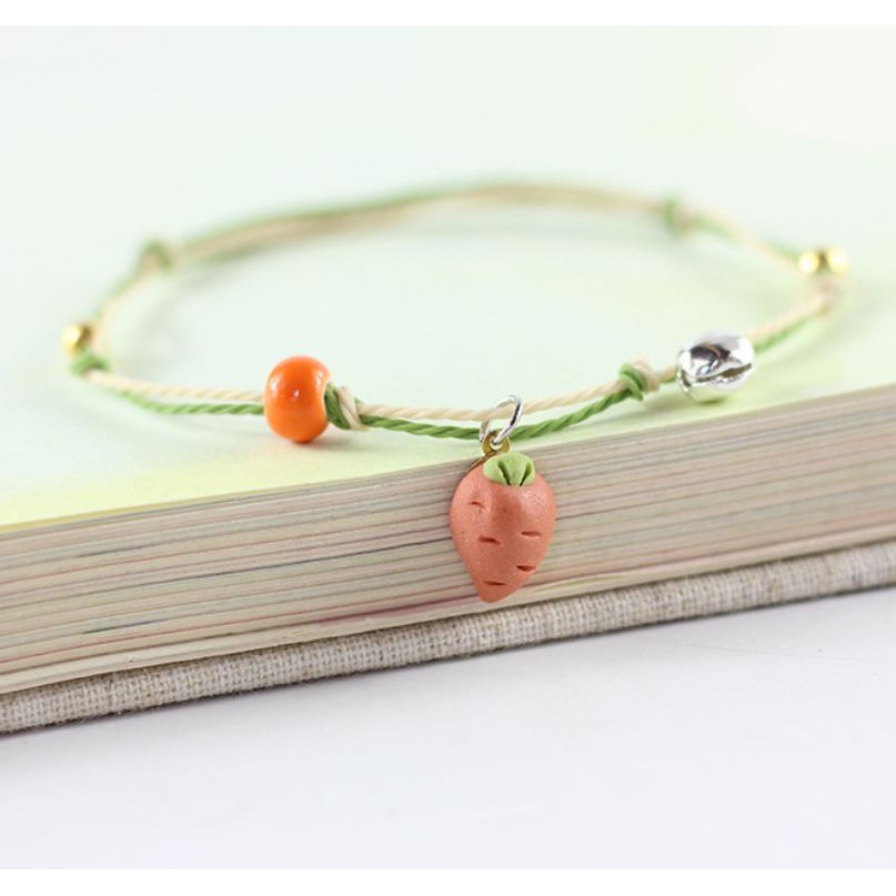 Vòng tay gốm cầu vồng, sao biển, trái cây, hoa quả