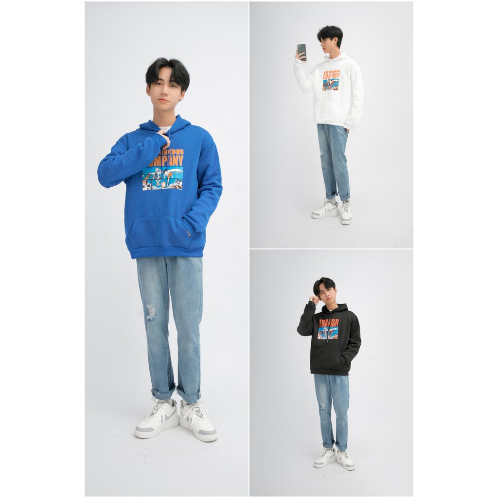Áo Hoodie Sweater Nỉ Bông Nam Dài Tay MANDO 3 Màu Form Rộng Họa Tiết Trẻ Trung Basic Unisex Thời Trang Hàn Quốc NDN026 | BigBuy360 - bigbuy360.vn
