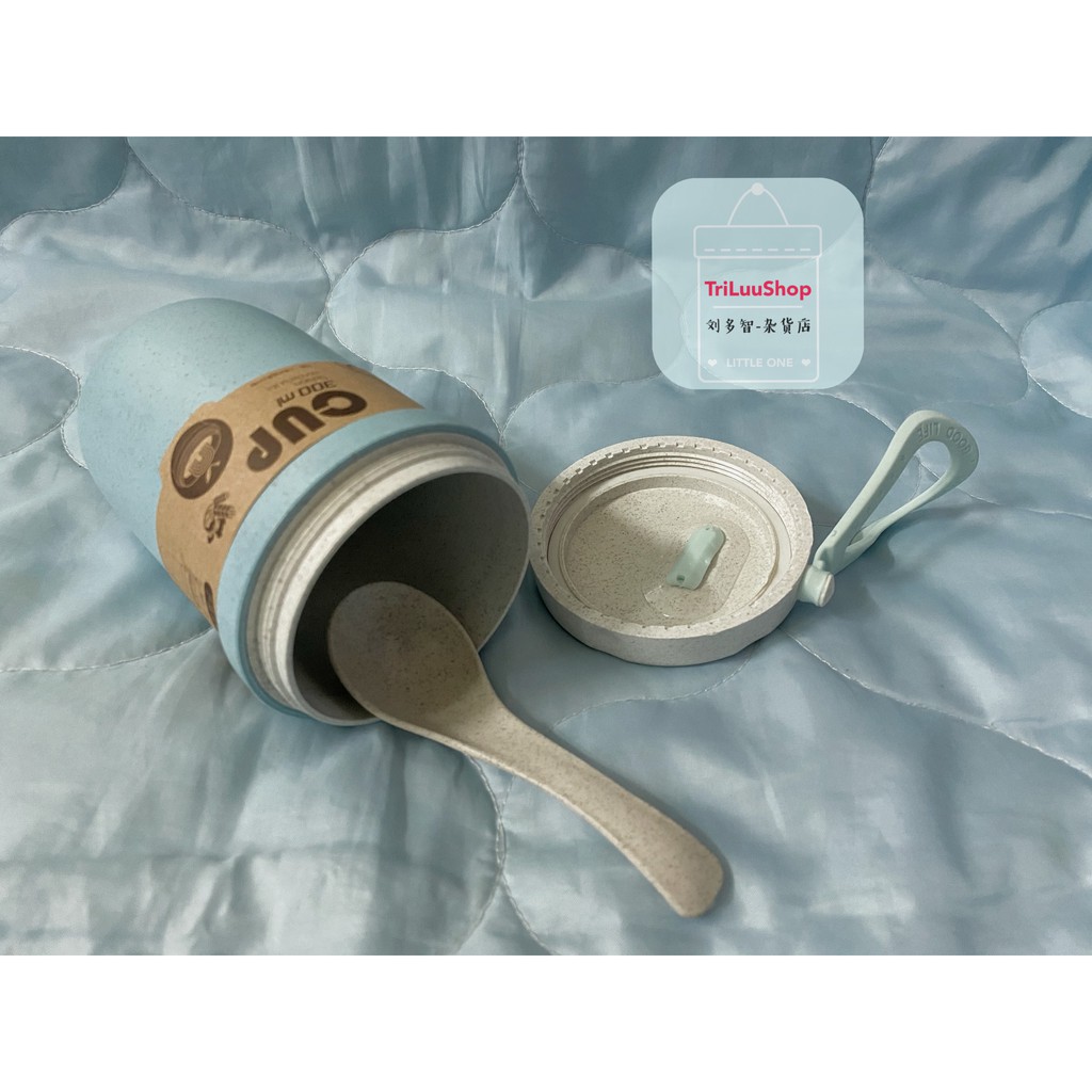 Bình Lúa Mạch Mini Cao Cấp 300ML Tặng Kèm Muỗng Thương Hiệu Cup