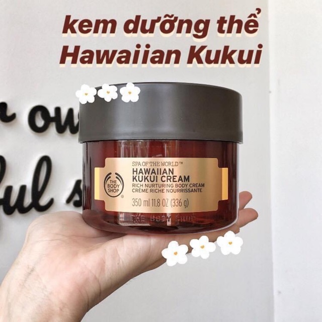 Dưỡng thể Hawaiian Kukui Spa of World The Body Shop