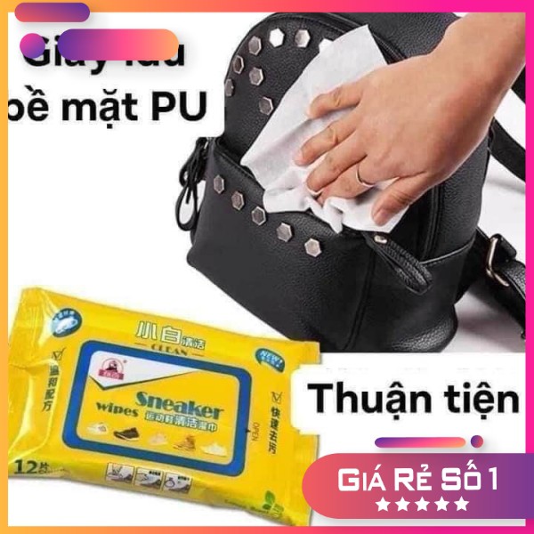 Khăn ướt lau giày FREESHIPGói 30 khăn siêu sạch diệt khuẩn