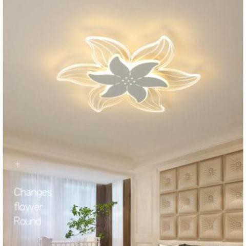 Đèn ốp trần hoa trang trí phòng khách 3 chế độ sáng thiết kế đơn giản hiện đại (BH 12 THÁNG)