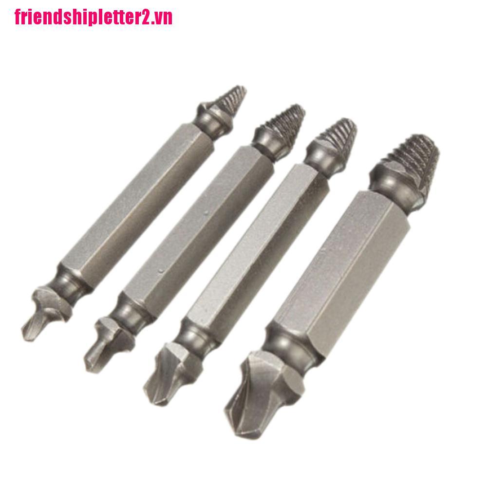 Set 4 dụng cụ tháo vít gãy hỏng 2 đầu tiện dụng chất lượng cao