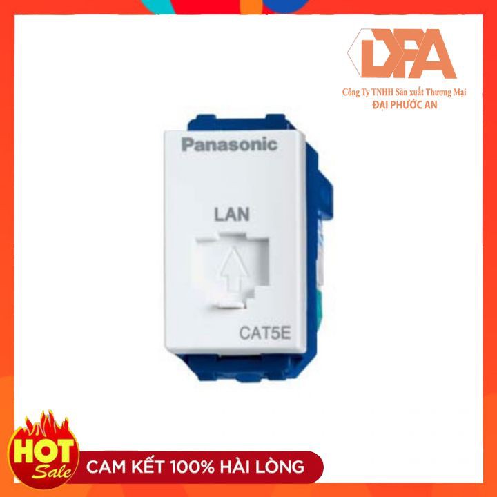 [HÀNG CHÍNH HÃNG]  Hạt Ô Cắm Mạng Data CAT5E Dòng WIDE Panasonic WEV2488SW-CAT5