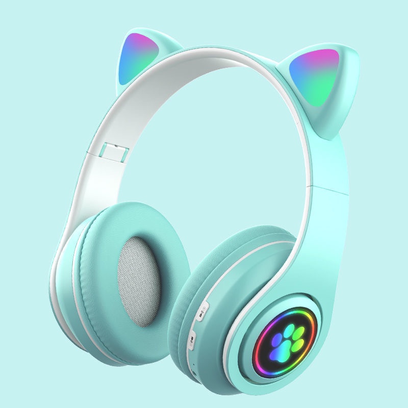 Tai Nghe Bluetooth Không Dây Gấp Gọn Hình Tai Mèo B39