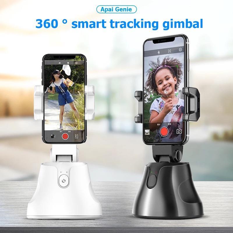 Gậy Selfie Tích Hợp Giá Đỡ Điện Thoại Xoay 360 Độ Tiện Dụng, Nhận Dạng Khuân Mặt, Tự Động Theo Dõi, Tự Động Chụp Ảnh.