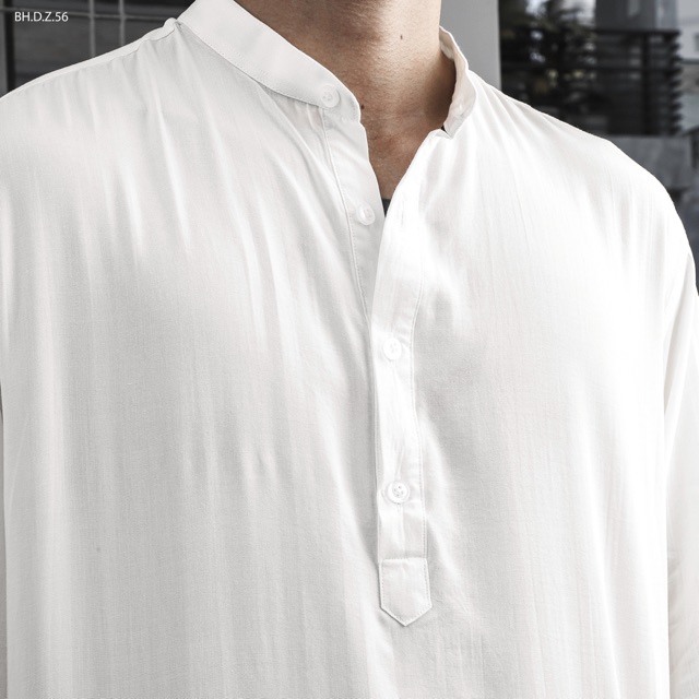 Áo somi đũi dài tay ZR cổ henley | BigBuy360 - bigbuy360.vn