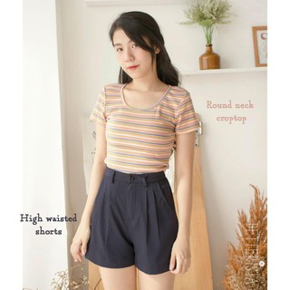 Round Neck Croptop Unicorn
