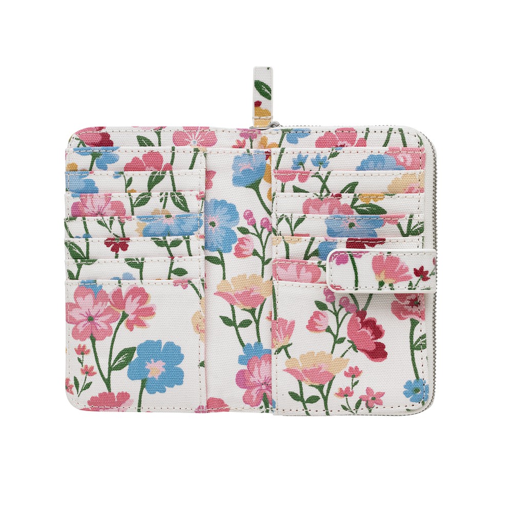 Cath Kidston - Ví cầm tay Folded Zip Wallet Park Meadow - 984928 - Warm Cream