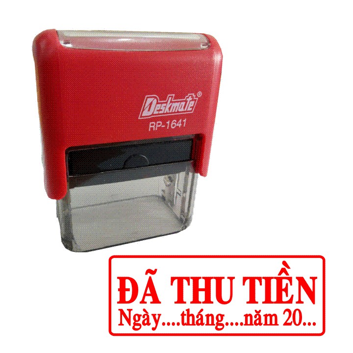 Con dấu đã thu tiền có ngày tháng năm (PR-1641)