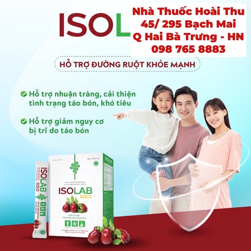 Isolab Gold - Bổ sung chất xơ giúp giảm táo bón