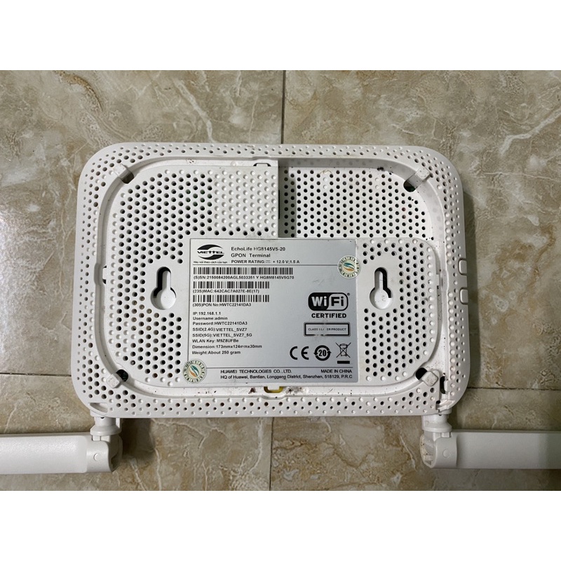 Modem GPON Viettel Huawei HG8145 v5 phát wifi Dual- Band