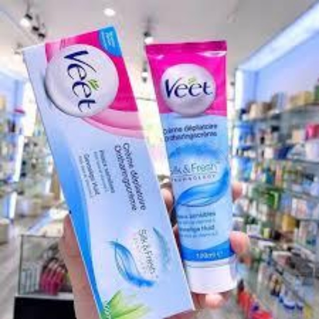 [HÀNG XÁCH TAY PHÁP] Kem Tẩy Triệt Lông Veet Toàn Thân Nách Chân Tay Thương Hiệu Pháp 100ml Cream Depilatoire