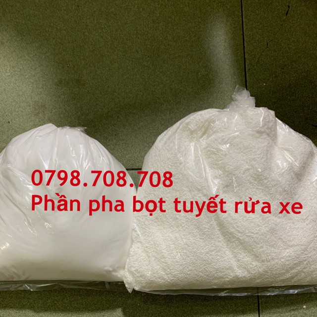 Phần pha bọt tuyết rửa xe