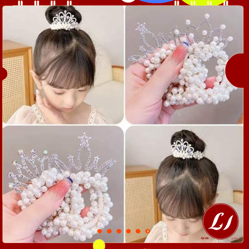 Chun buộc tóc VƯƠNG MIỆN siêu đẹp cho bé- ND
